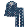 Shark Print Design LKS3010 Women's Long Pajama Set