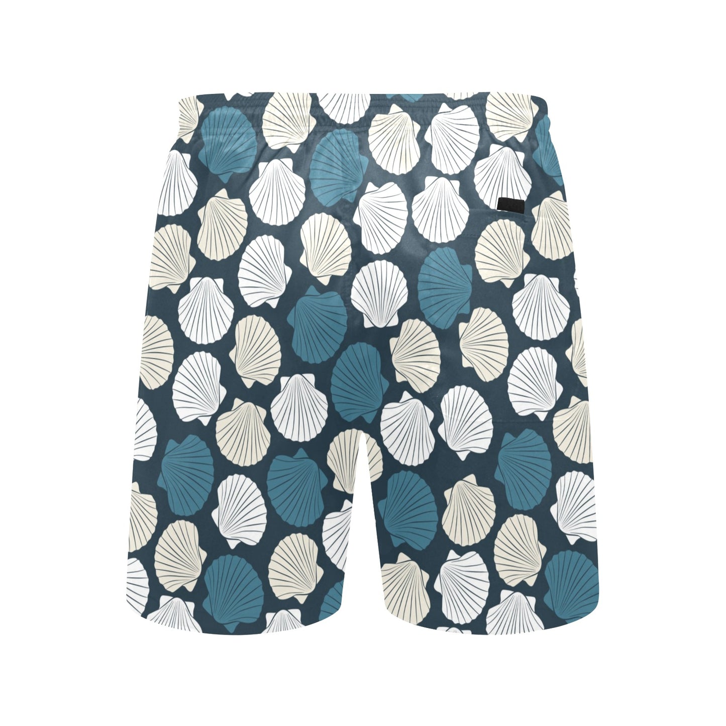 Seashell Print Design LKS3013 Men's Swim Trunks Beach Shorts