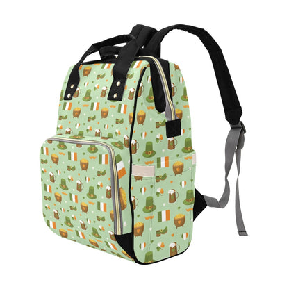 St Patricks Day Print Design LKS302 Diaper Bag Backpack