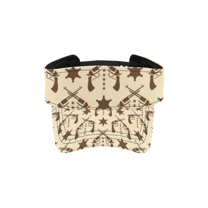 Western Cowboy Print Design LKS302 Unisex Sun Visor