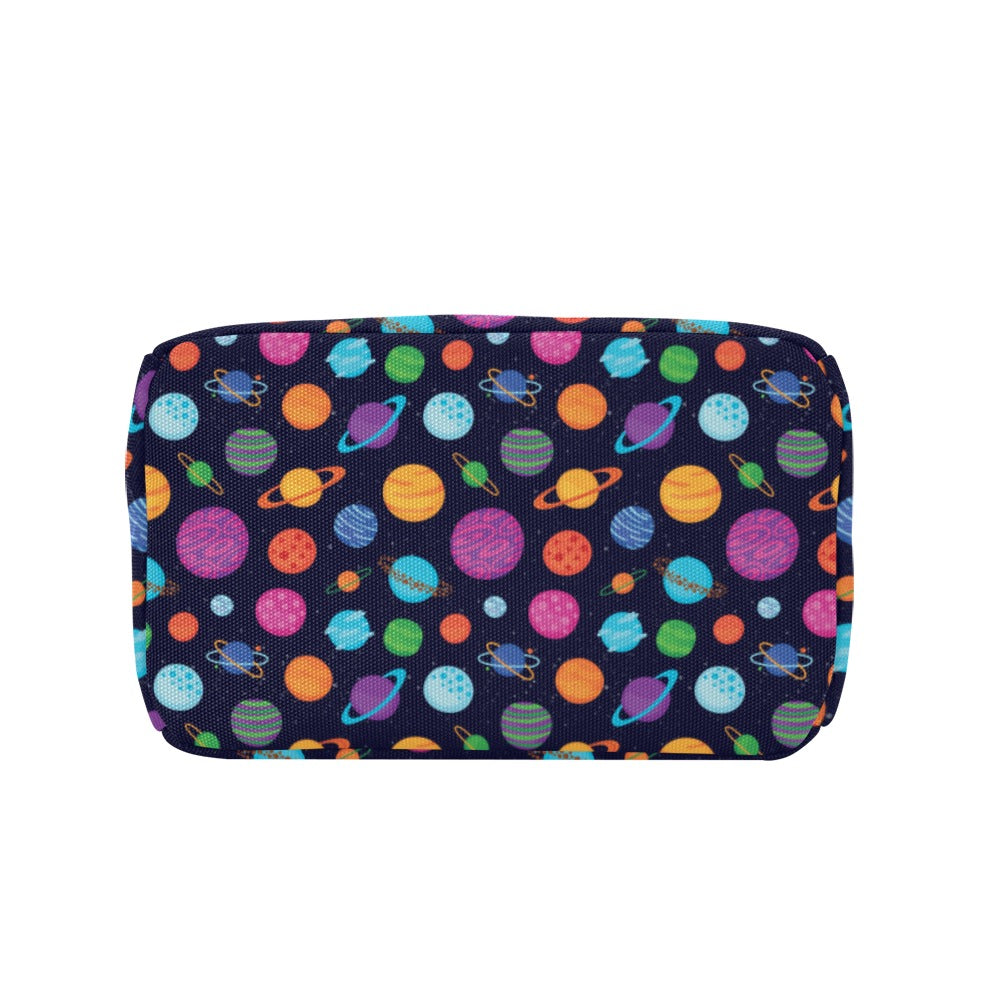Planet Multicolor Print Design LKS302 Insulated Lunch Bag
