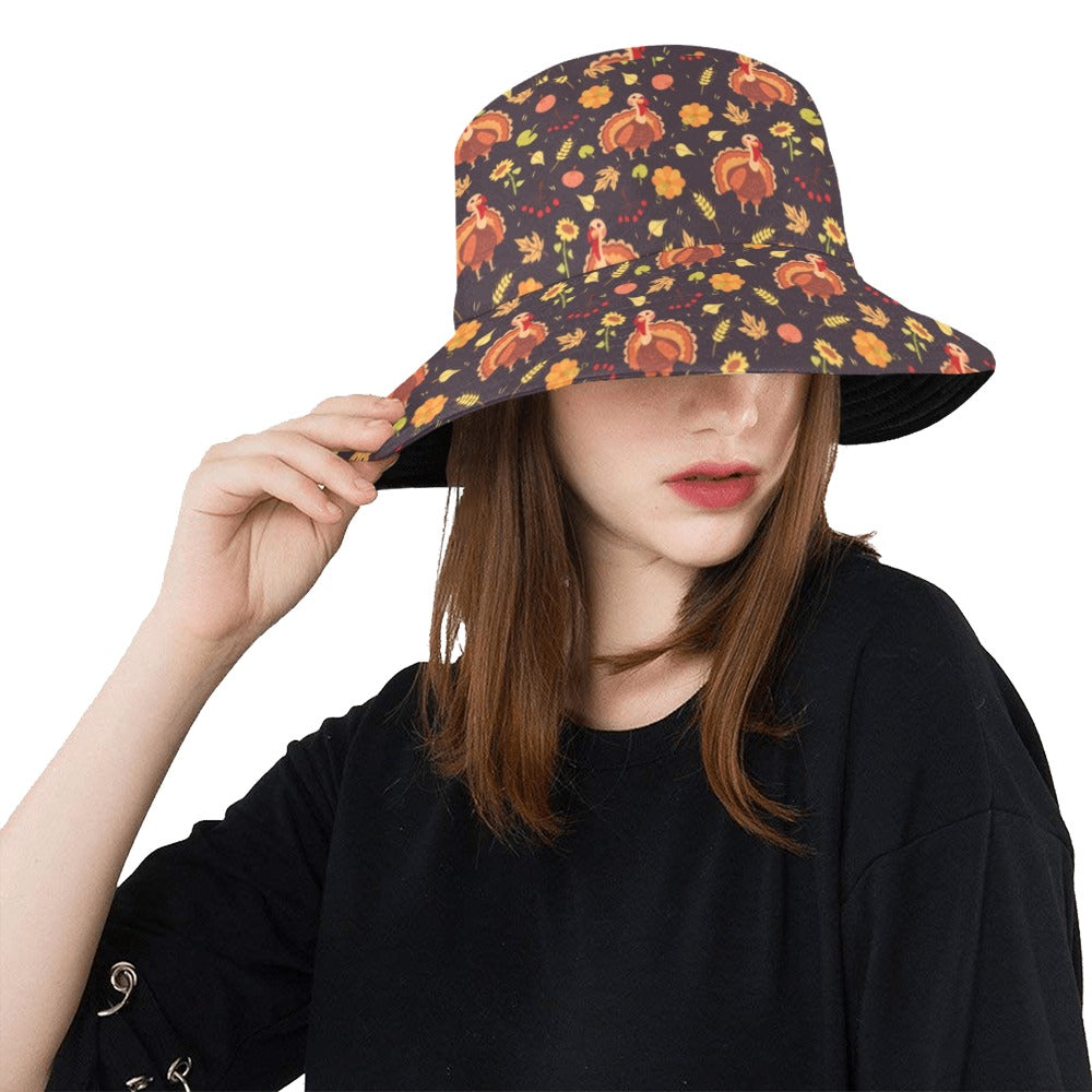 Thanksgiving Print Design LKS305 Unisex Bucket Hat
