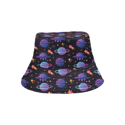 UFO Star Galaxy Print Design LKS308 Unisex Bucket Hat