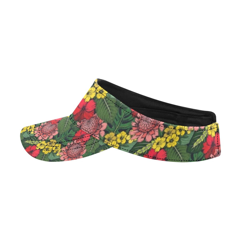 Summer Floral Print Design LKS305 Unisex Sun Visor