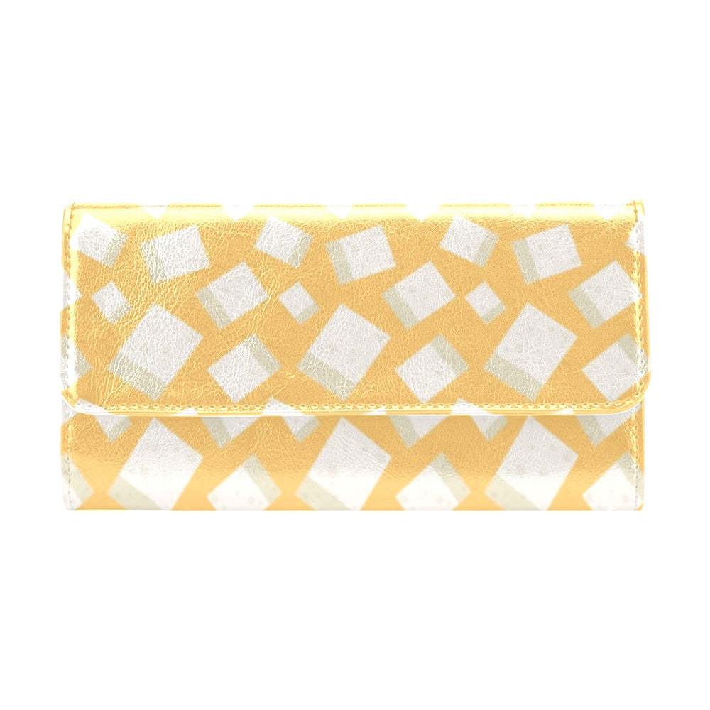 Tofu Print Design LKS302 Women's Trifold Wallet