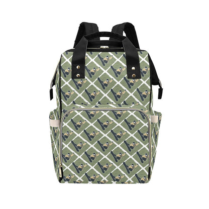 Snowboard Man Print Design LKS302 Diaper Bag Backpack