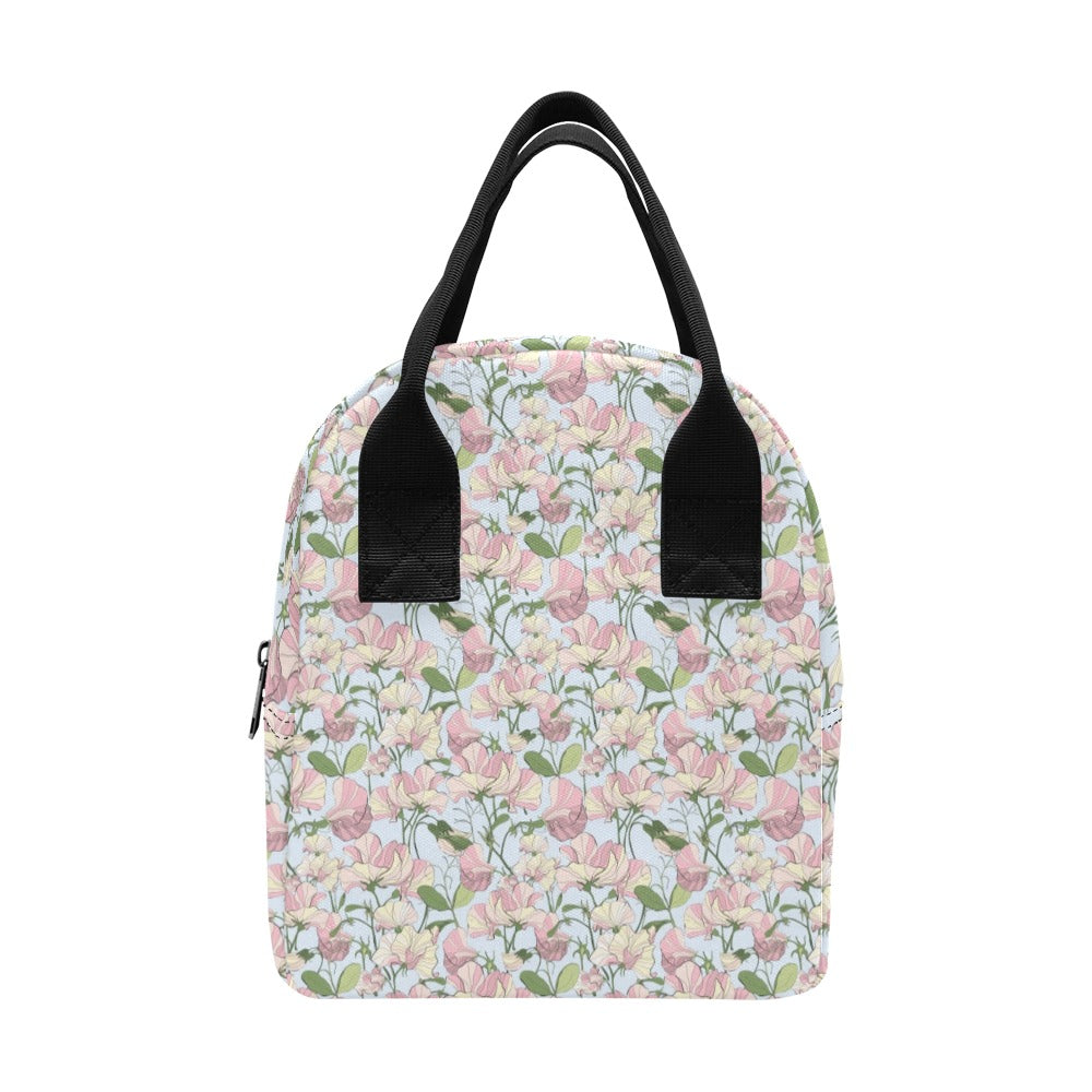 Sweet Pea Print Design LKS304 Insulated Lunch Bag