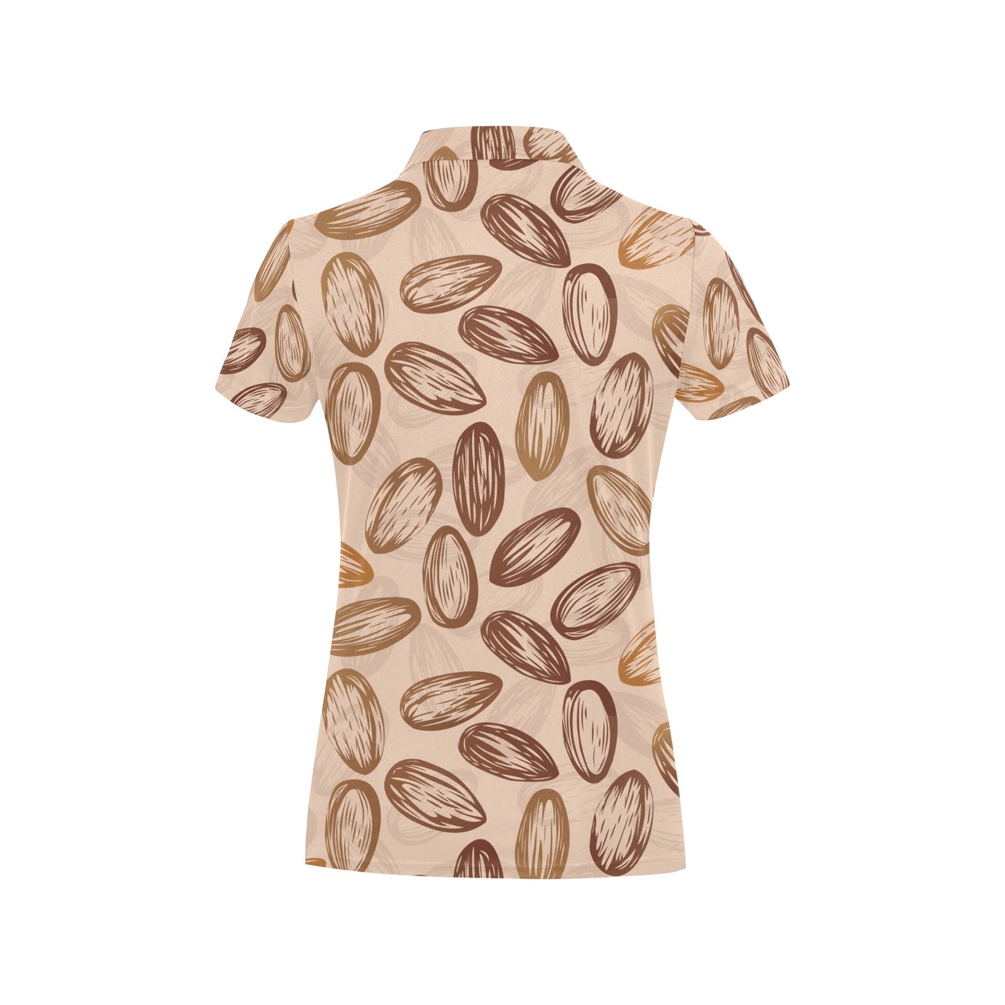 Almond Pattern Print Design 02 Women's Polo Shirt