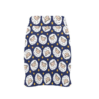 Sheep Print Design LKS402 17" Golf & Pickleball Skort with Pockets