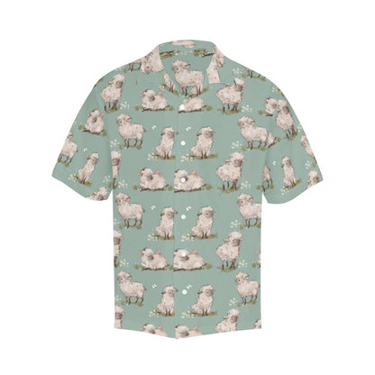 Sheep Print Design LKS405 Men's Men's Hawaiian Shirt