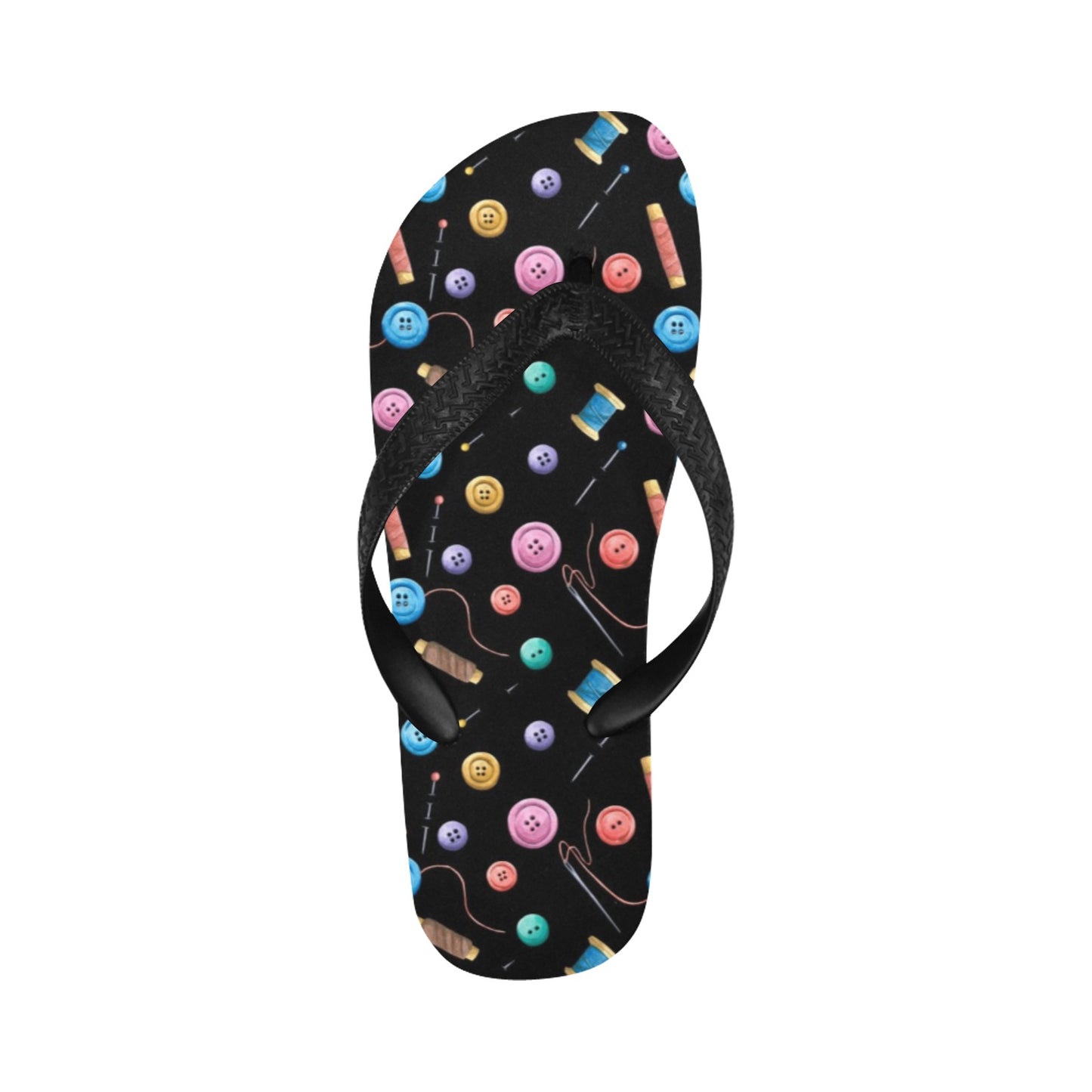 Sewing Print Design LKS309 Flip Flops