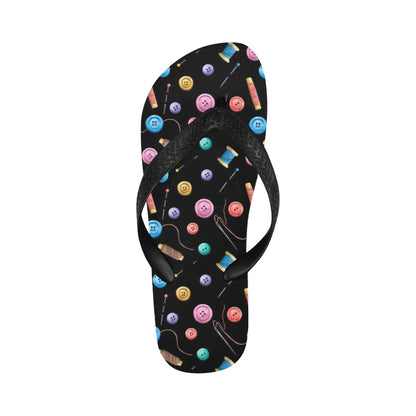 Sewing Print Design LKS309 Flip Flops