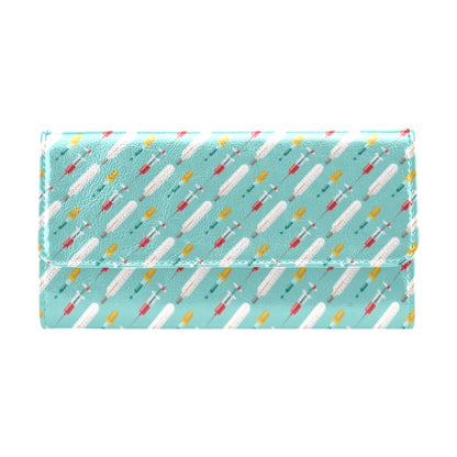 Phlebotomist Medical Print Women's Trifold Wallet