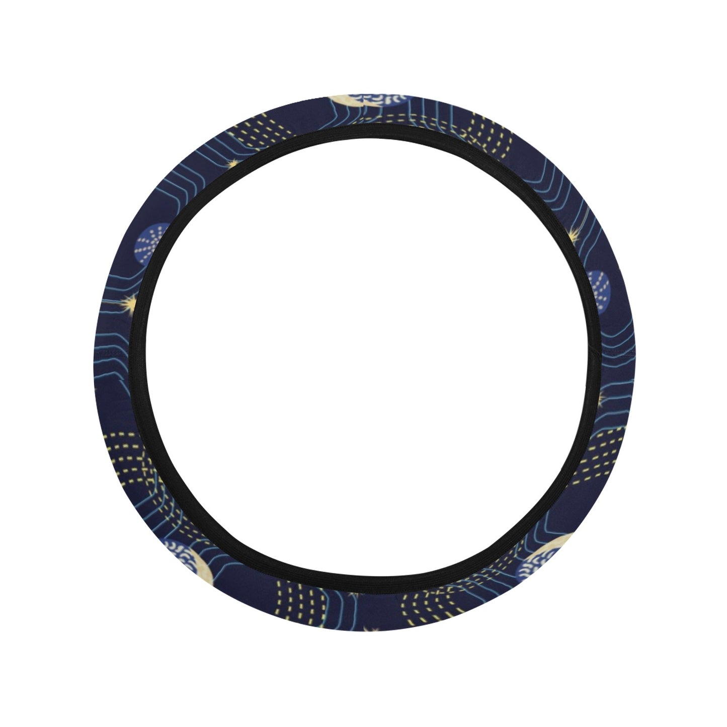 Zodiac Print Design LKS302 Steering Wheel Cover with Elastic Edge