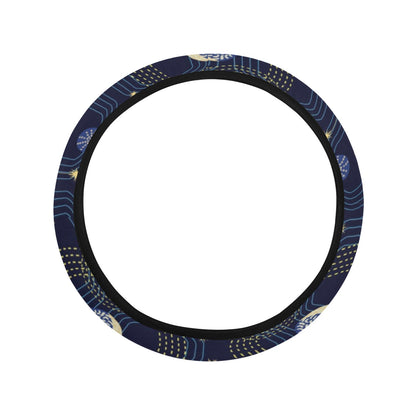 Zodiac Print Design LKS302 Steering Wheel Cover with Elastic Edge