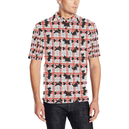 Scottish Terriers Print Design LKS3014 Men Polo Shirt