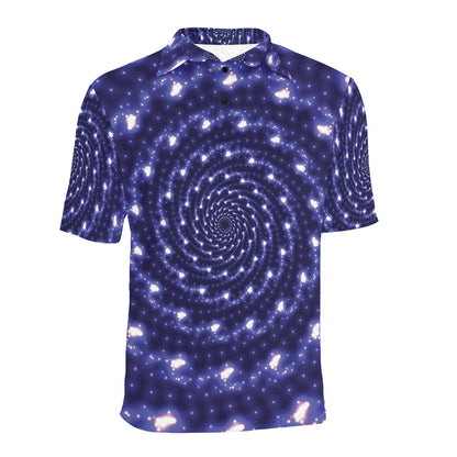 Vortex Print Design LKS305 Men Polo Shirt