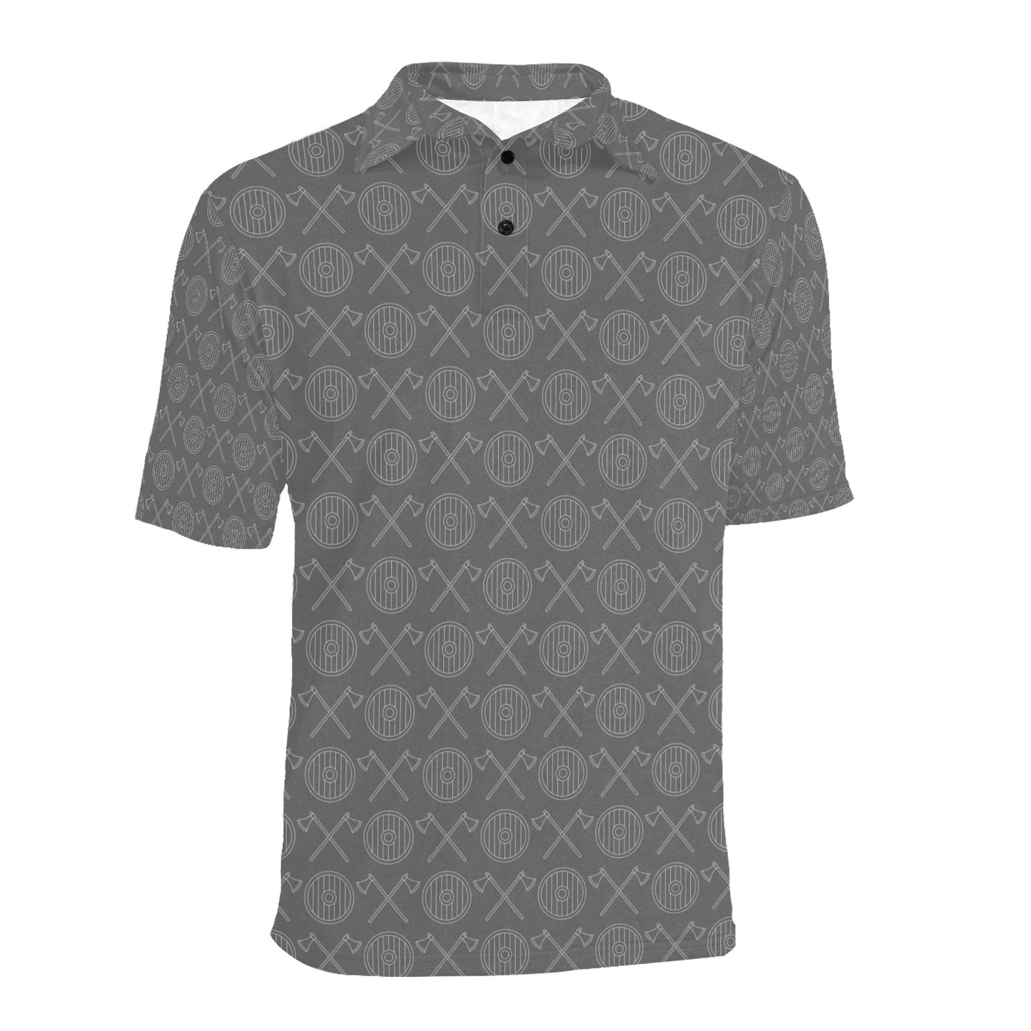 Vikings Print Design LKS303 Men Polo Shirt