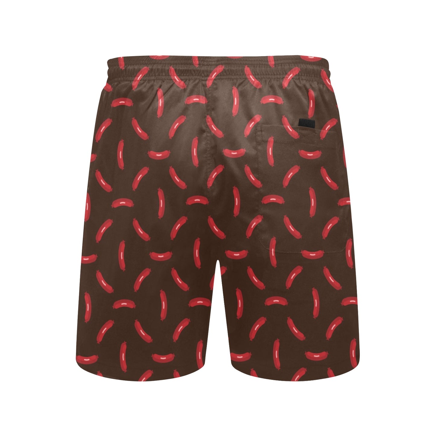 Sausage Print Design LKS302 Men's Swim Trunks Beach Shorts