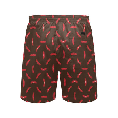 Sausage Print Design LKS302 Men's Swim Trunks Beach Shorts