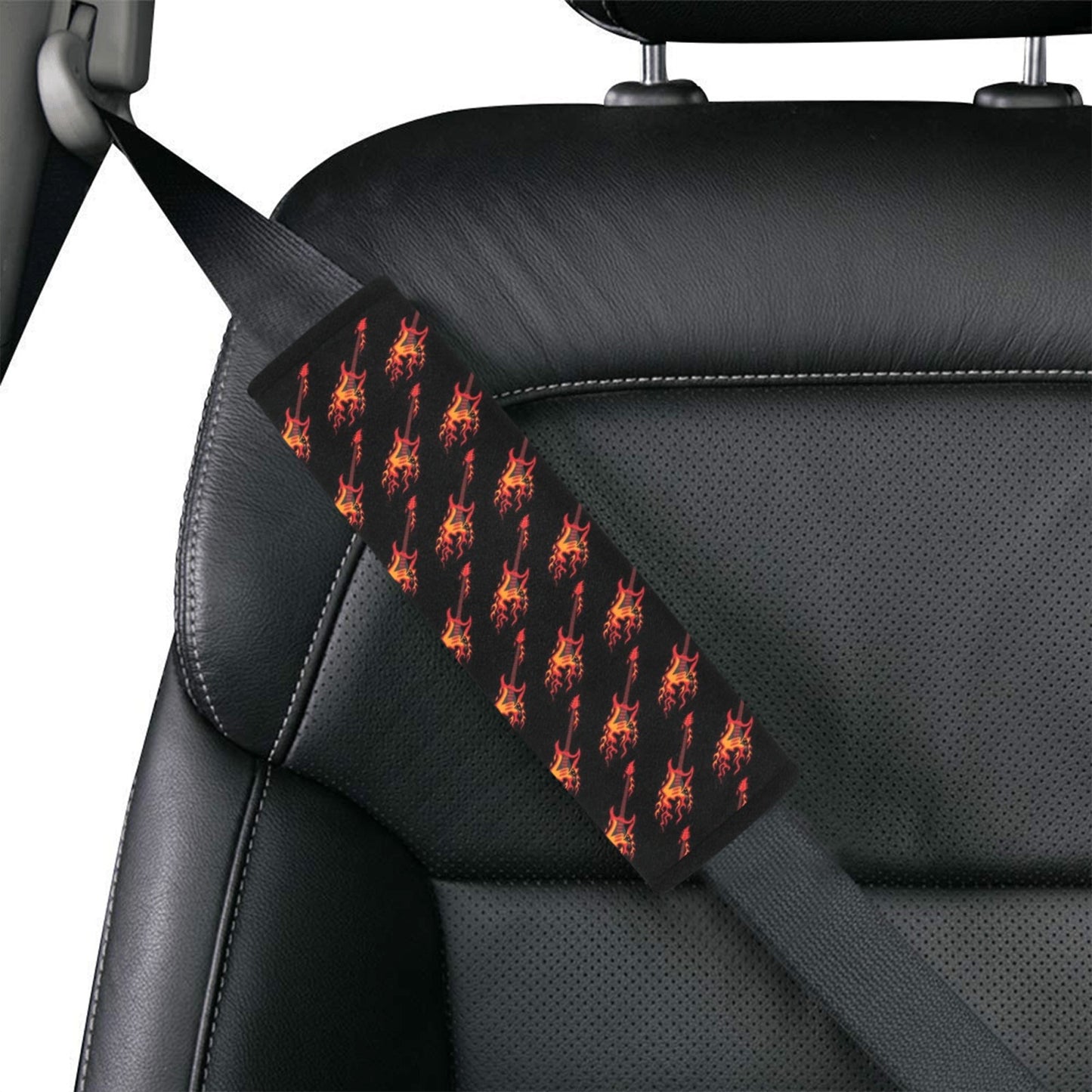 Electric Guitar Print Design LKS406 Car Seat Belt Cover