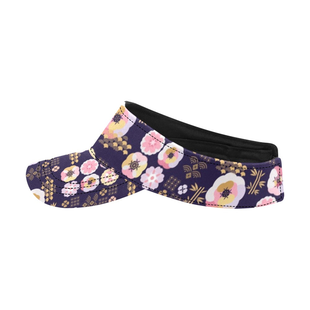 Sakura Japan Style Print Design LKS302 Unisex Sun Visor