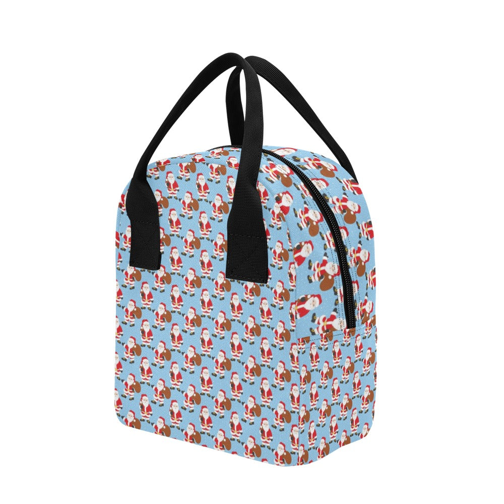 Santa Christmas Themed Print Design LKS305 Insulated Lunch Bag