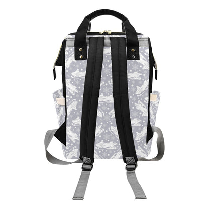 Snowmobile Print Design LKS302 Diaper Bag Backpack
