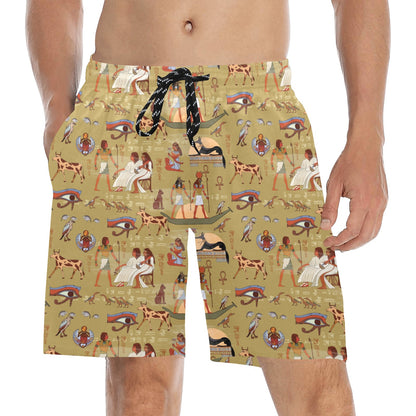 Ancient Greek Classic Pattern Design LKS305 Men's Swim Trunks Beach Shorts