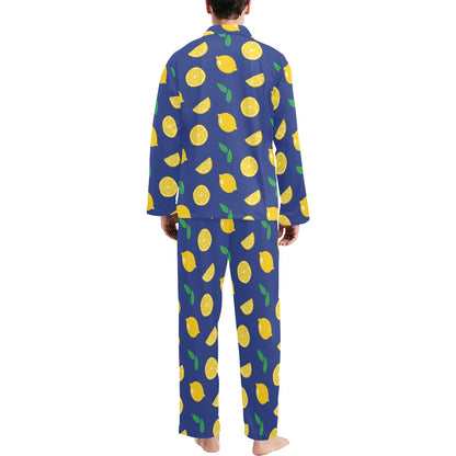 Citrus  Pattern Print Design 02 Men's Long Pajama Set
