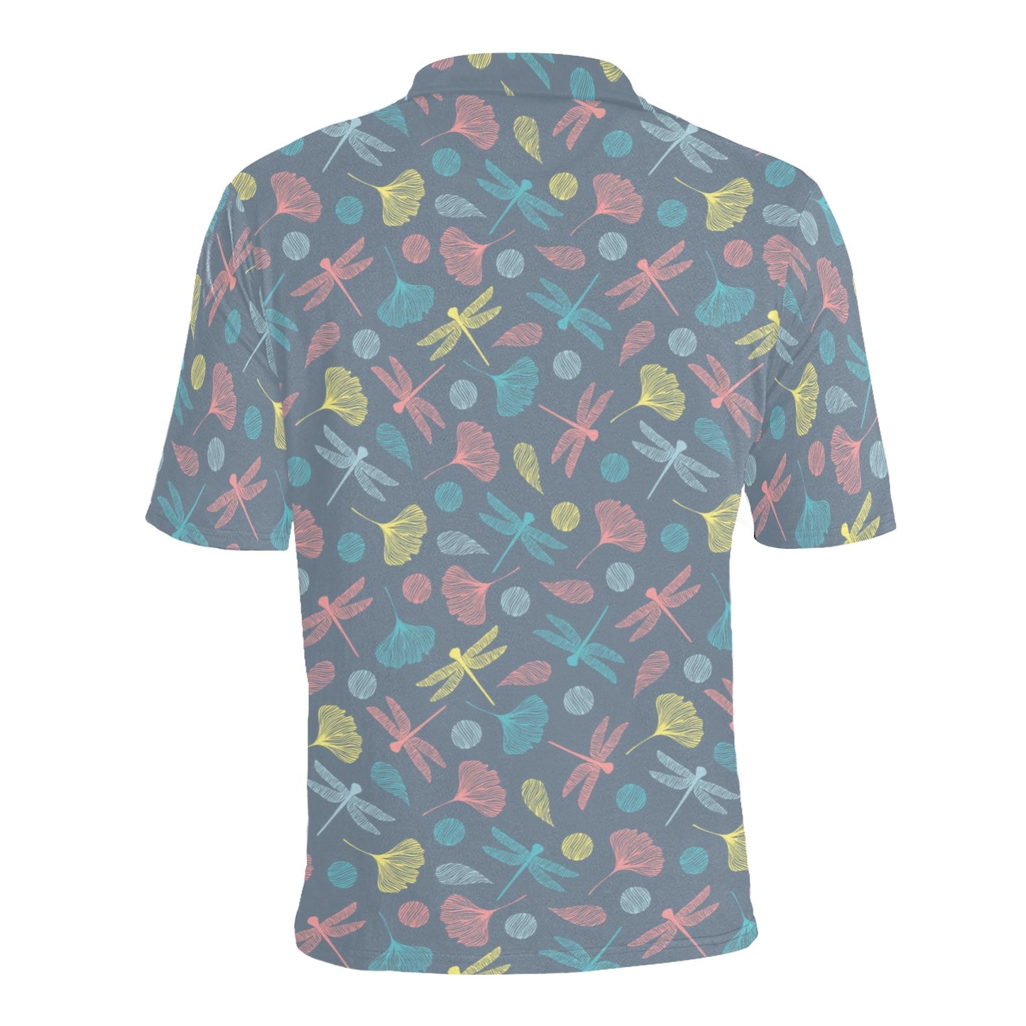 Dragonfly Print Design LKS403 Men Polo Shirt