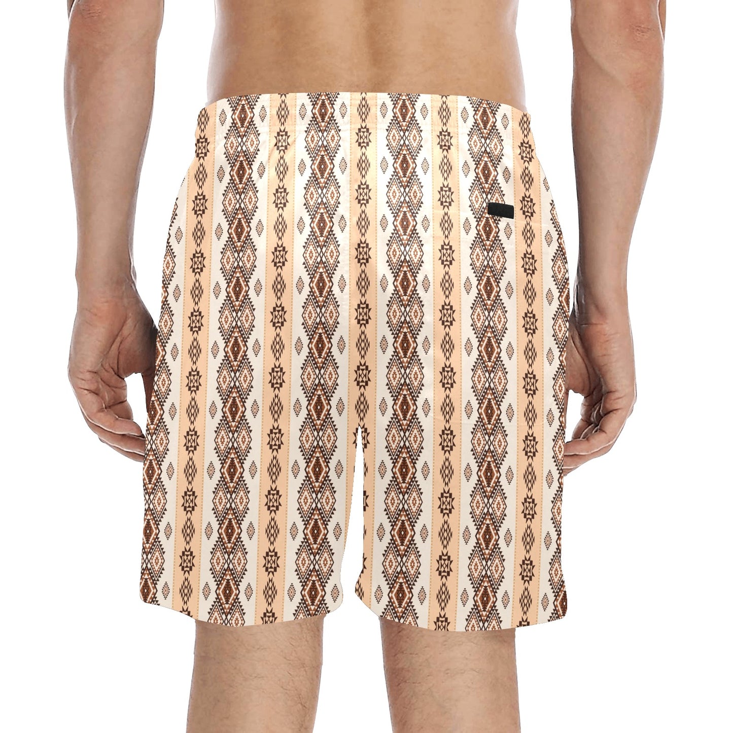 Native Classic Pattern Print Men's Swim Trunks Beach Shorts