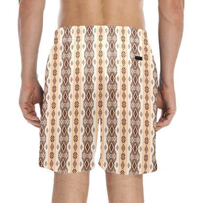 Native Classic Pattern Print Men's Swim Trunks Beach Shorts