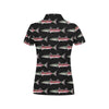 Barracuda Pattern Print Design 02 Women's Polo Shirt