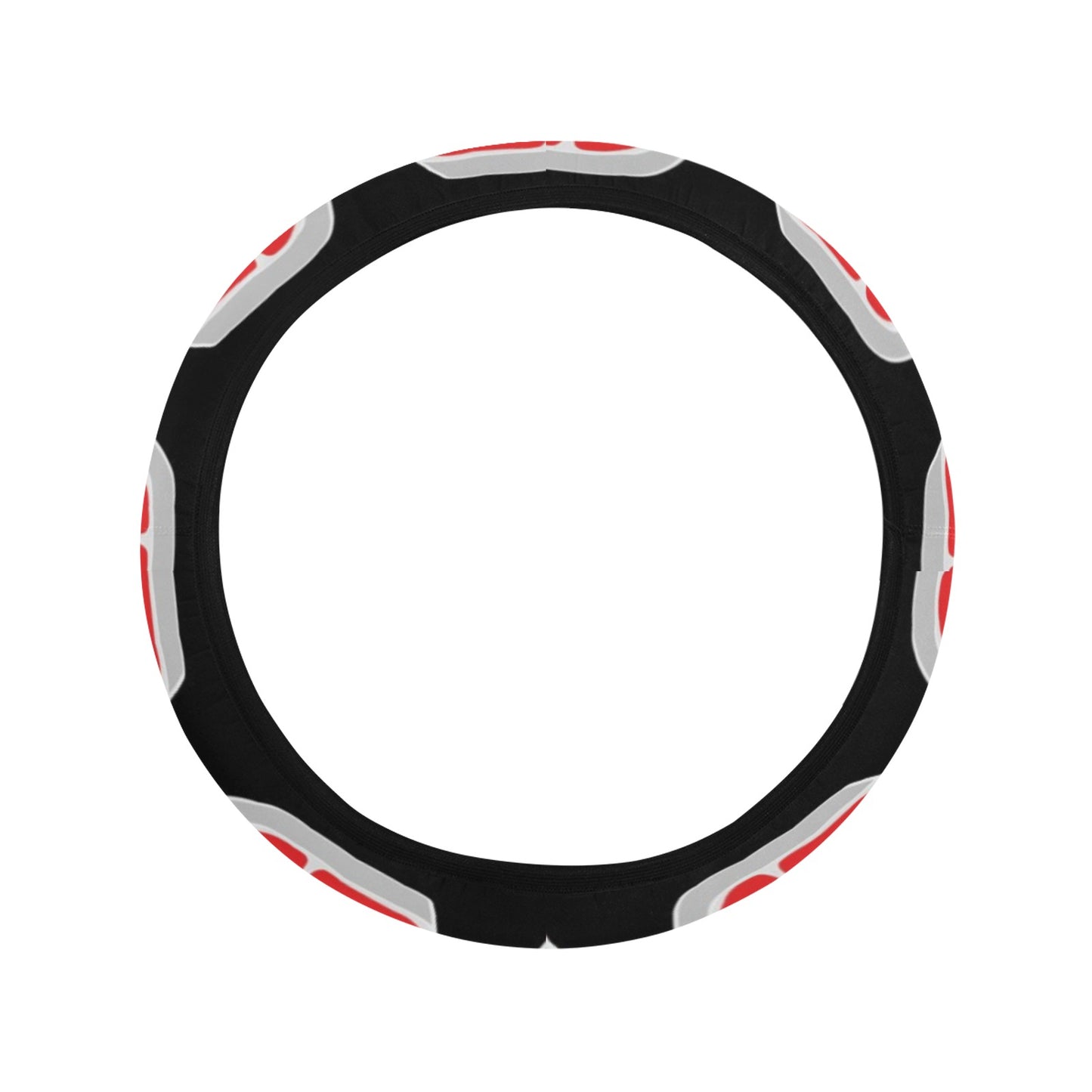 Steak Print Design LKS303 Steering Wheel Cover with Elastic Edge