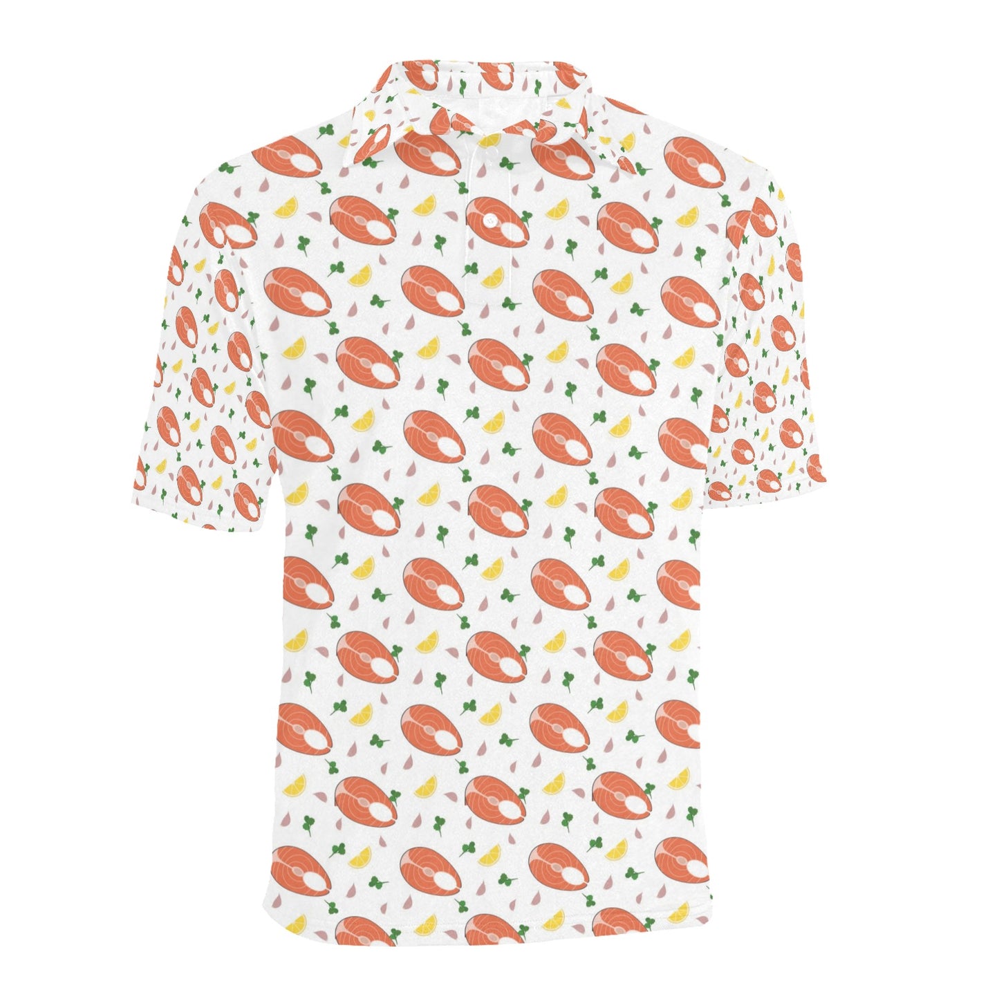 Salmon Steak Print Design LKS303 Men Polo Shirt