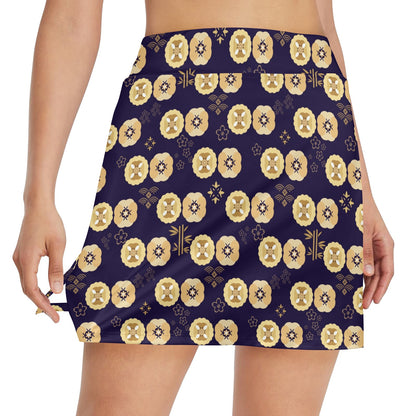 Sakura Print Design LKS303 17" Golf & Pickleball Skort with Pockets