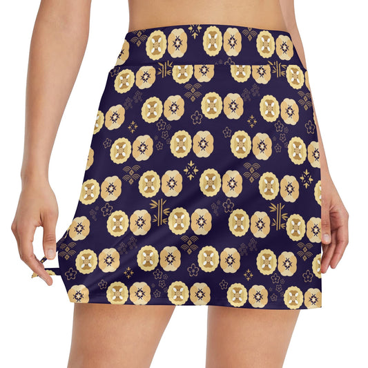 Sakura Print Design LKS303 17" Golf & Pickleball Skort with Pockets