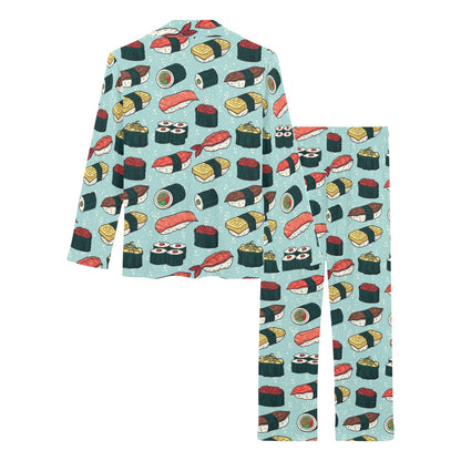 Sushi Pattern Design Women's Long Pajama Set