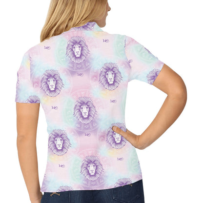 Leo Pattern Print Design 03 Women's Polo Shirt