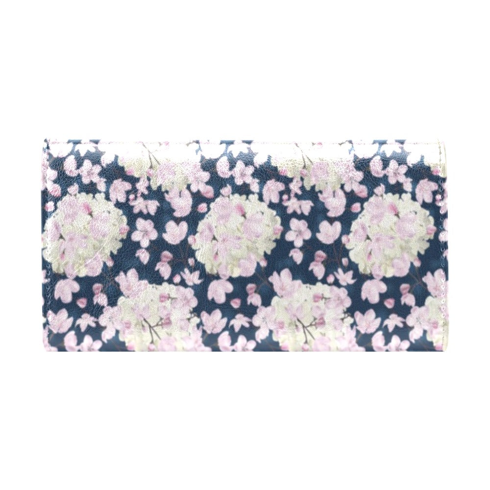 Sakura Print Design LKS305 Women's Trifold Wallet