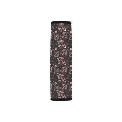 Third Eye Girl Cat Print Design LKS305 Car Seat Belt Cover