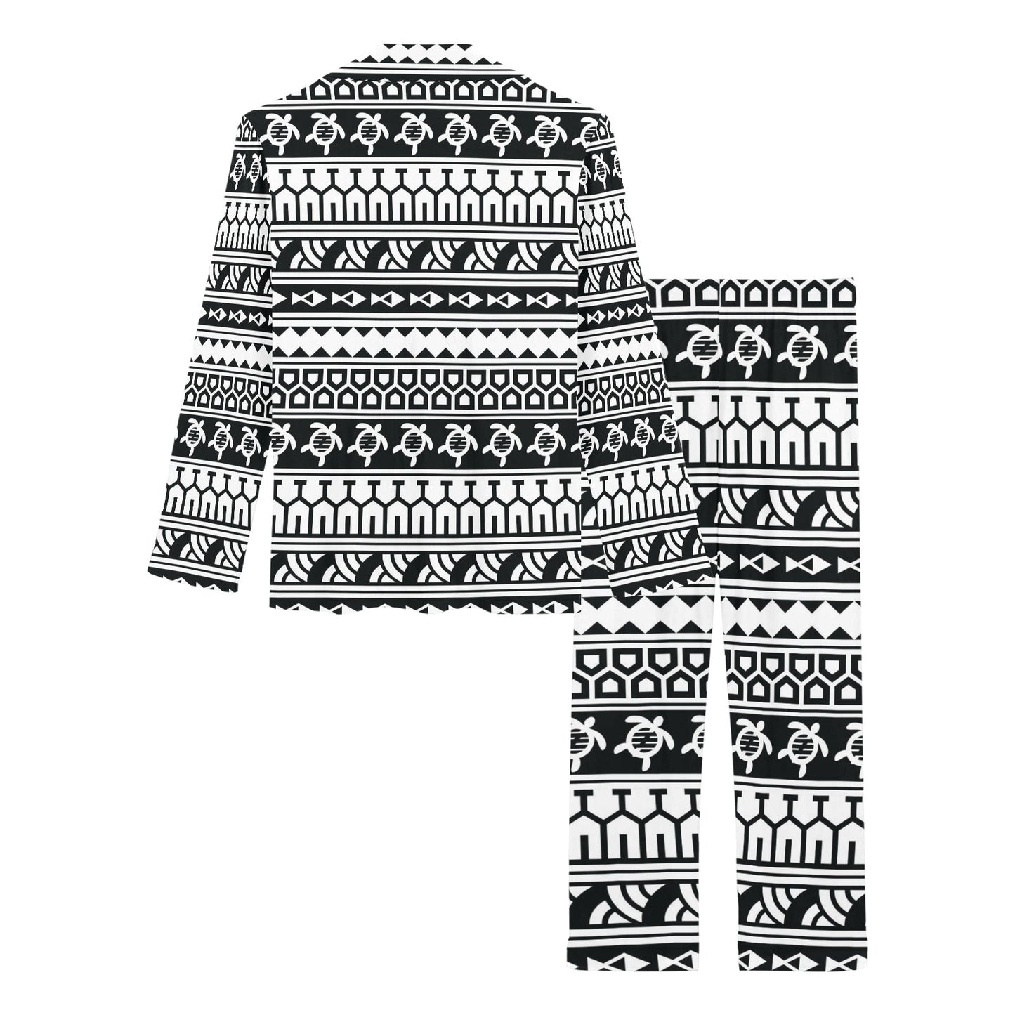 Samoan Pattern Print Design LKS303 Women's Long Pajama Set