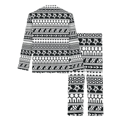 Samoan Pattern Print Design LKS303 Women's Long Pajama Set