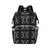 Bandana Paisley Black Print Design LKS308 Diaper Bag Backpack