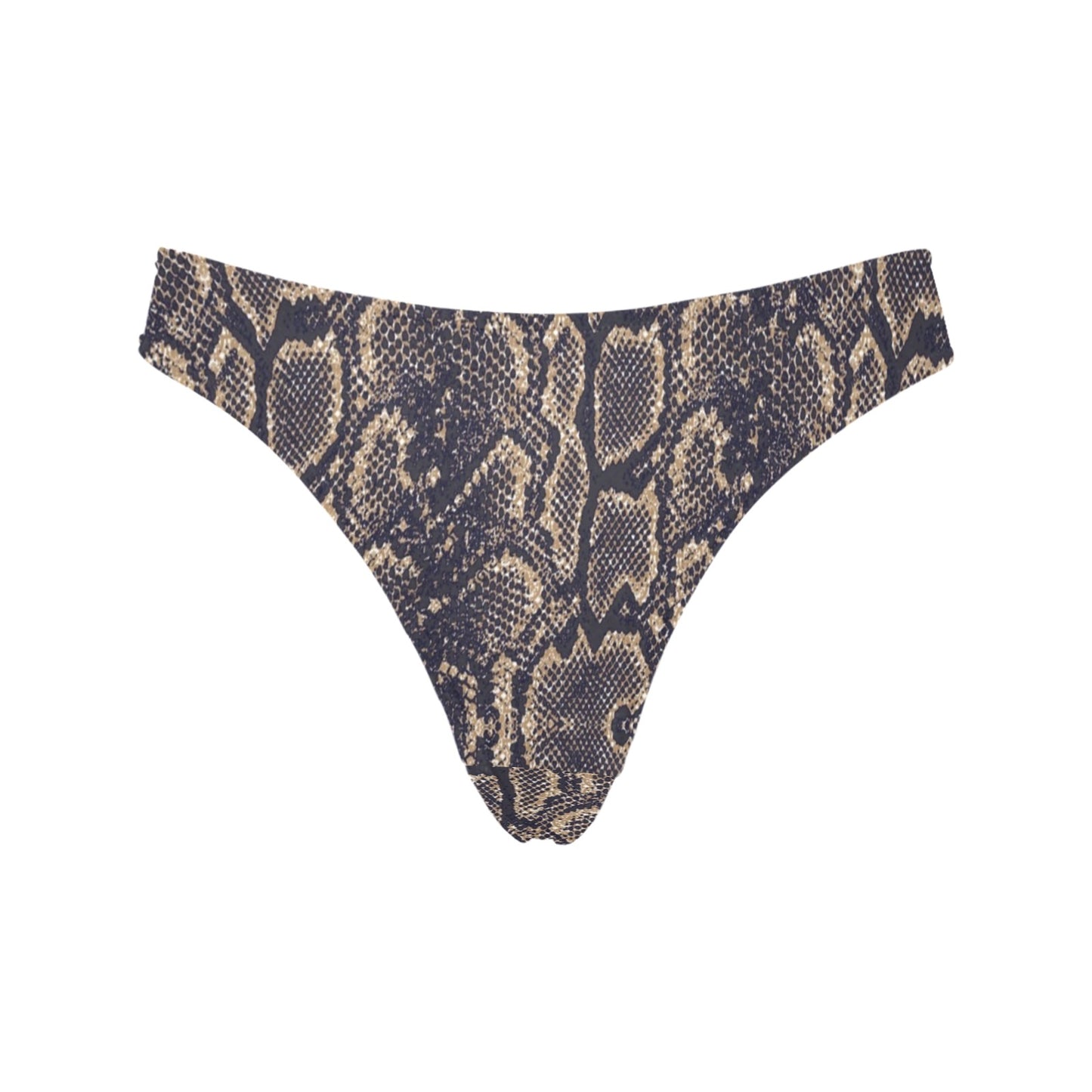 Snake Skin Pattern Print Women's Thongs