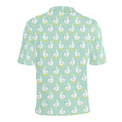 Goose Print Design LKS404 Men Polo Shirt