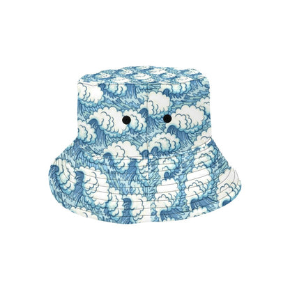 Wave Japan Style Print Design LKS304 Unisex Bucket Hat