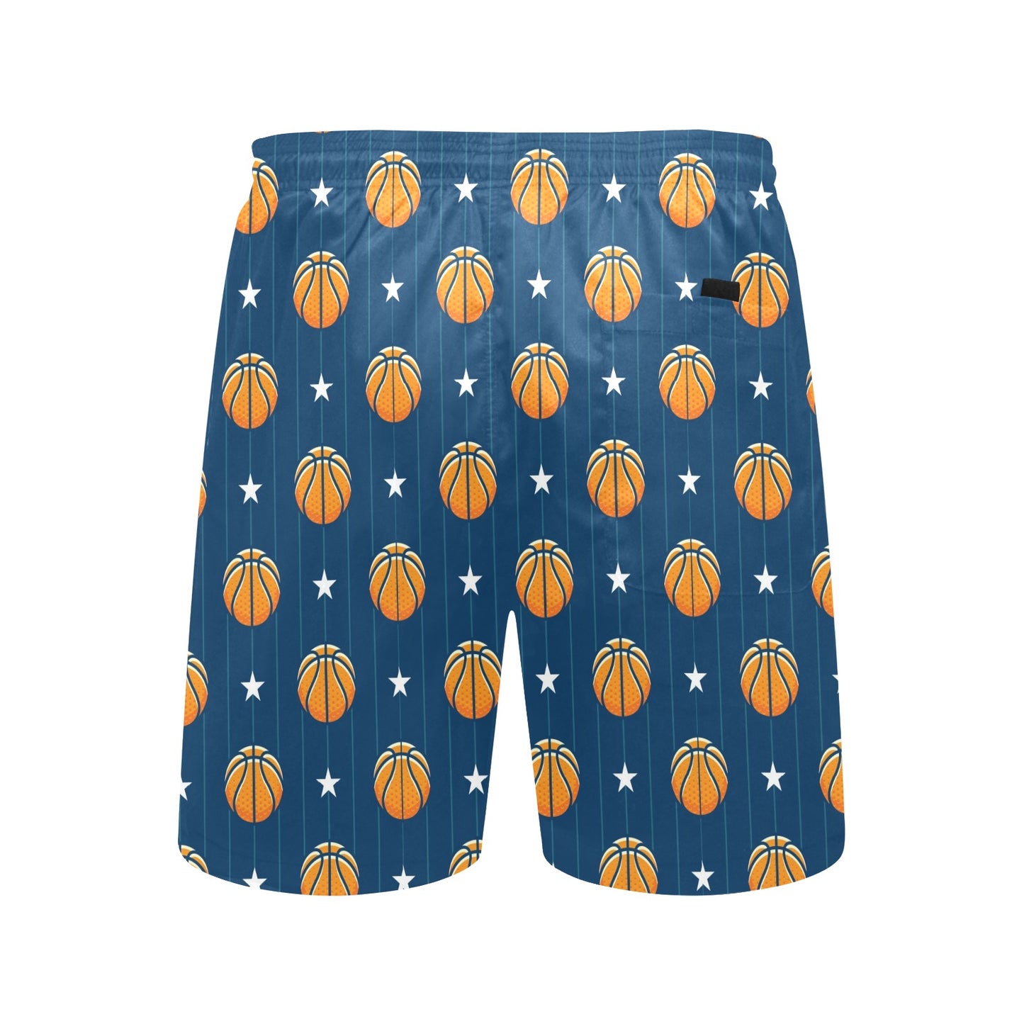 Basketball Star Print Pattern Men's Swim Trunks Beach Shorts