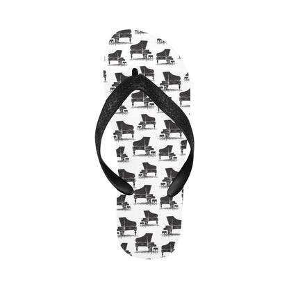 Piano Print Design LKS401 Flip Flops
